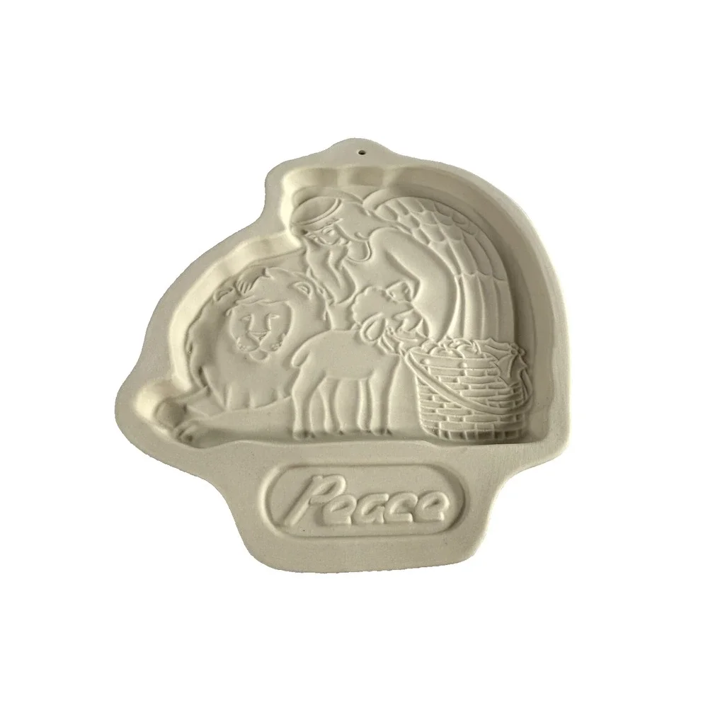 1993 Longaberger Pottery Peace Angel Series Cookie Mold‎